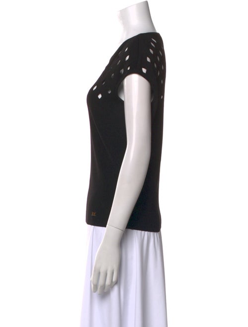 Escada Scoop Neck Short Sleeve Top