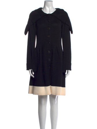 Escada Virgin Wool Midi Length Dress