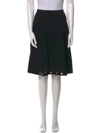 Escada Lace Pattern Knee-Length Skirt