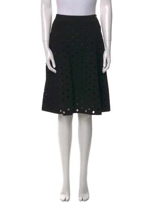 Escada Lace Pattern Knee-Length Skirt
