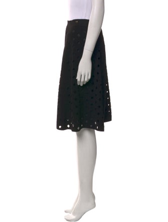 Escada Lace Pattern Knee-Length Skirt