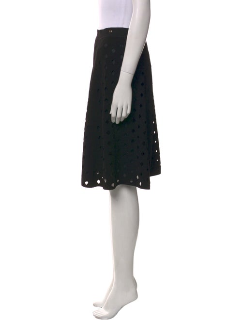 Escada Lace Pattern Knee-Length Skirt