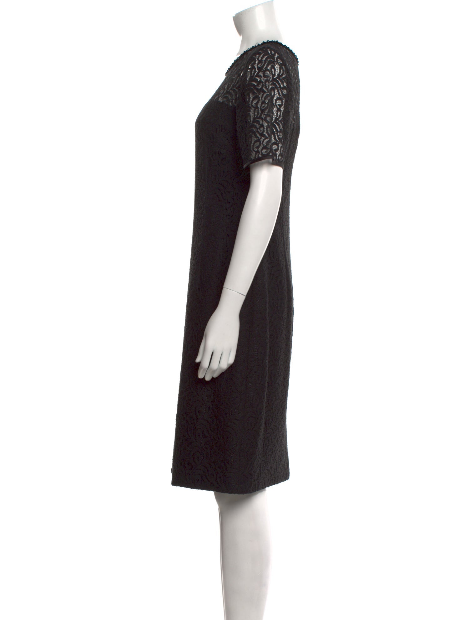 Escada Lace Pattern Knee-Length Dress