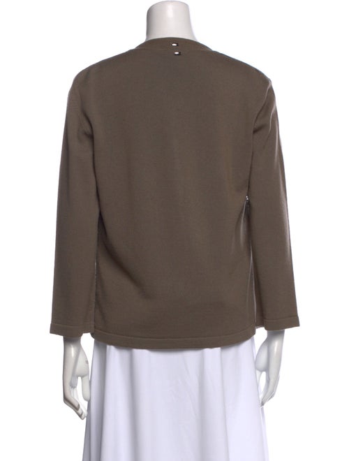 Escada Printed Scoop Neck Sweater