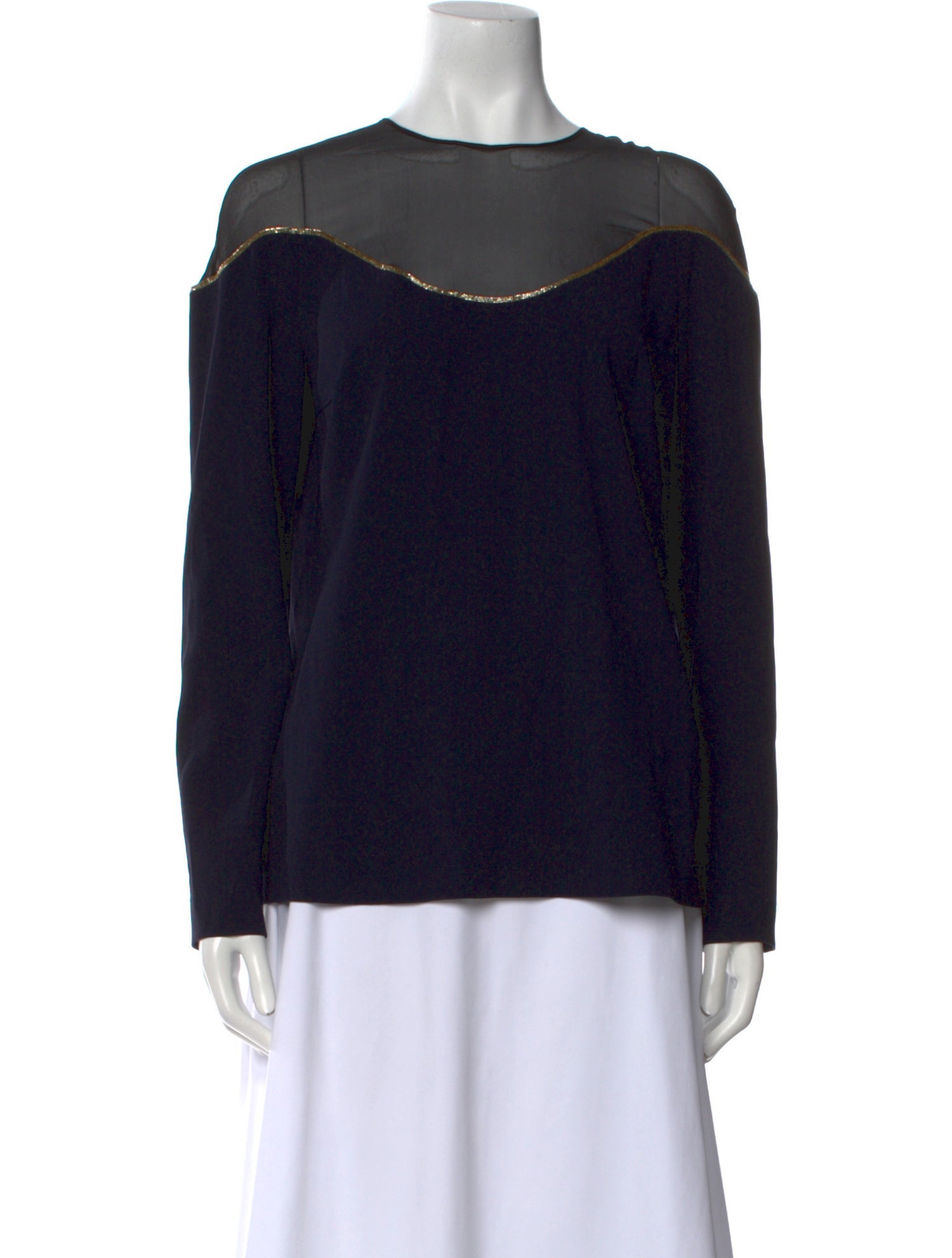 Escada Scoop Neck Long Sleeve Sweatshirt