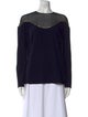 Escada Scoop Neck Long Sleeve Sweatshirt