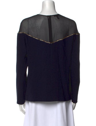 Escada Scoop Neck Long Sleeve Sweatshirt