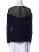 Escada Scoop Neck Long Sleeve Sweatshirt