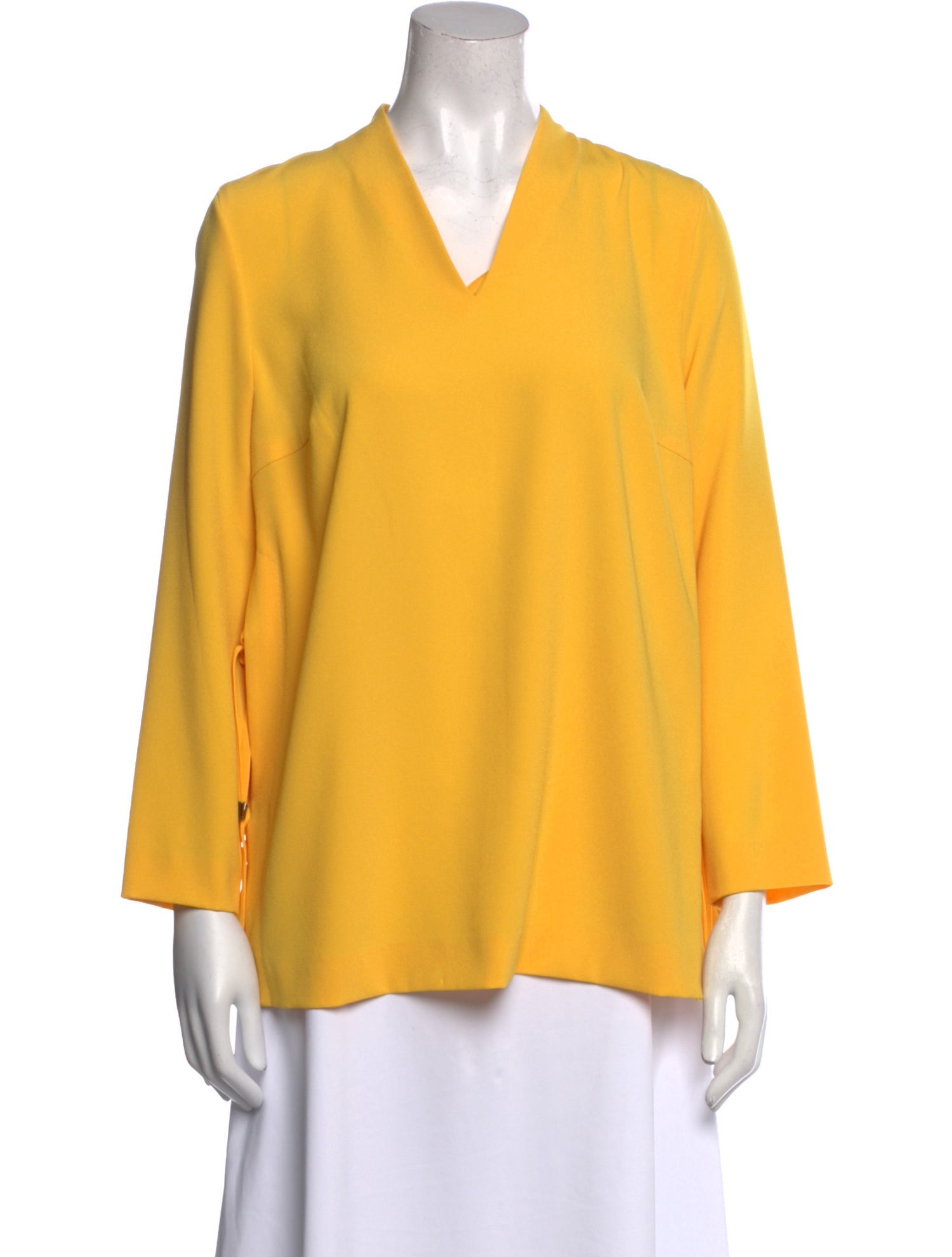 Escada V-Neck Three-Quarter Sleeve Blouse