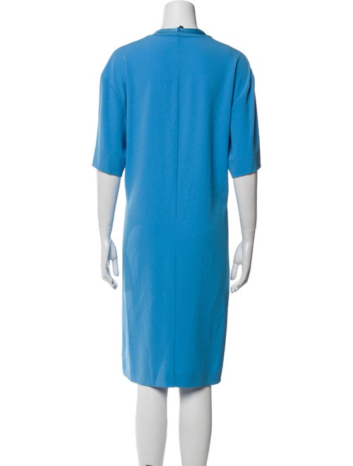 Escada V-Neck Knee-Length Dress