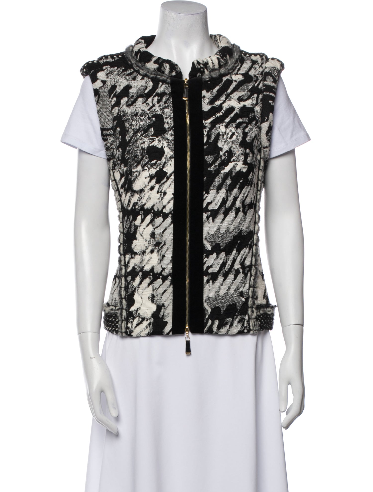 Escada Silk Printed Vest