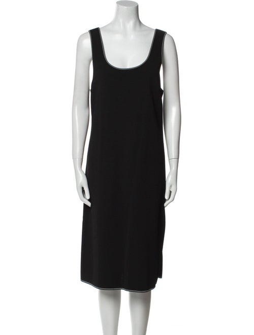Escada Scoop Neck Midi Length Dress