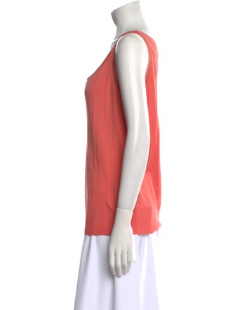 Escada Scoop Neck Sleeveless Top