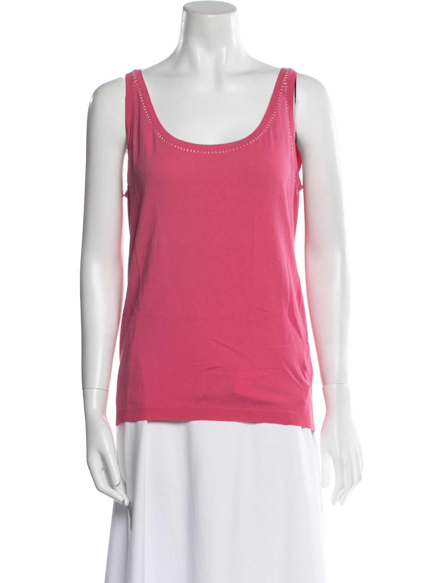 Escada Scoop Neck Sleeveless Top