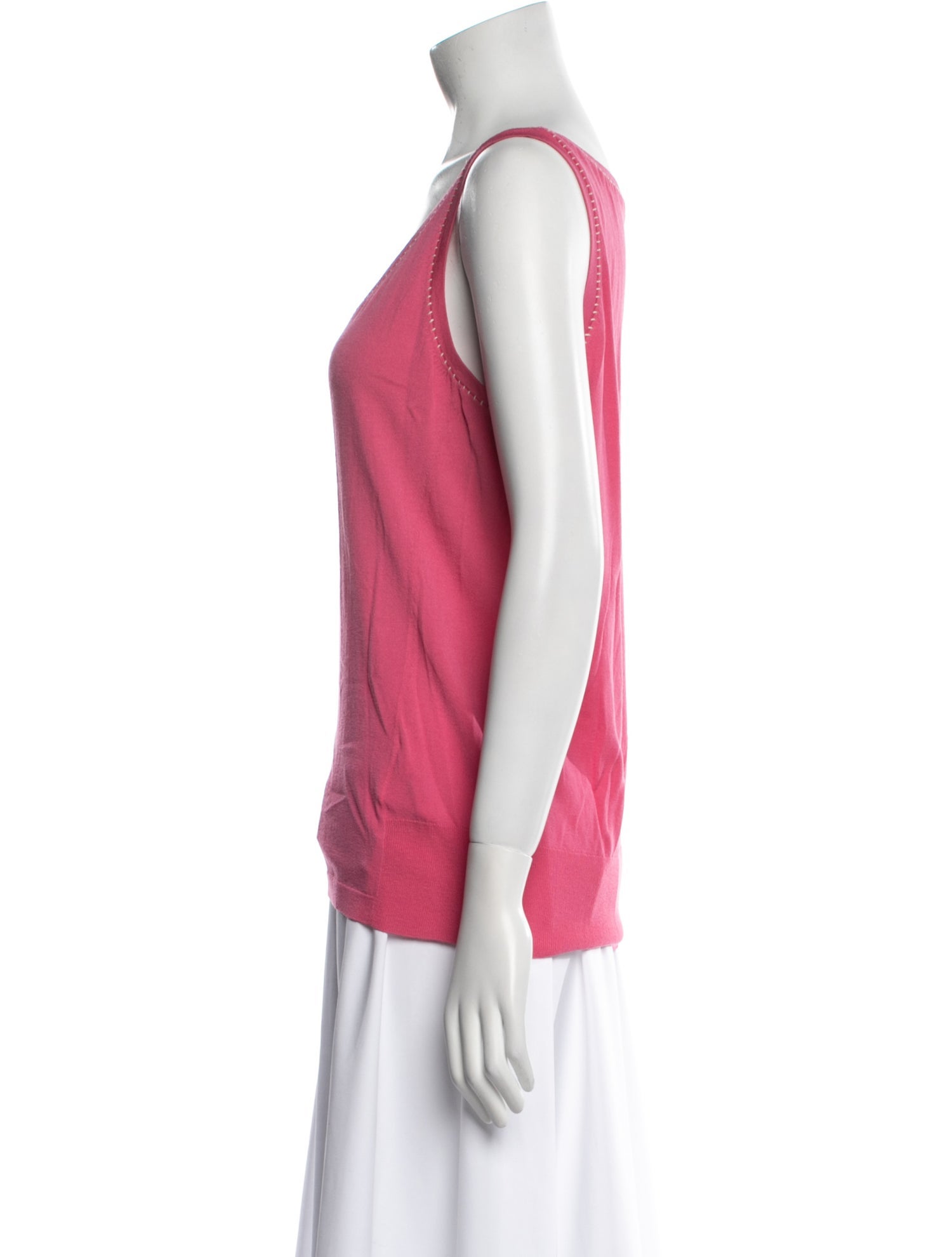 Escada Scoop Neck Sleeveless Top