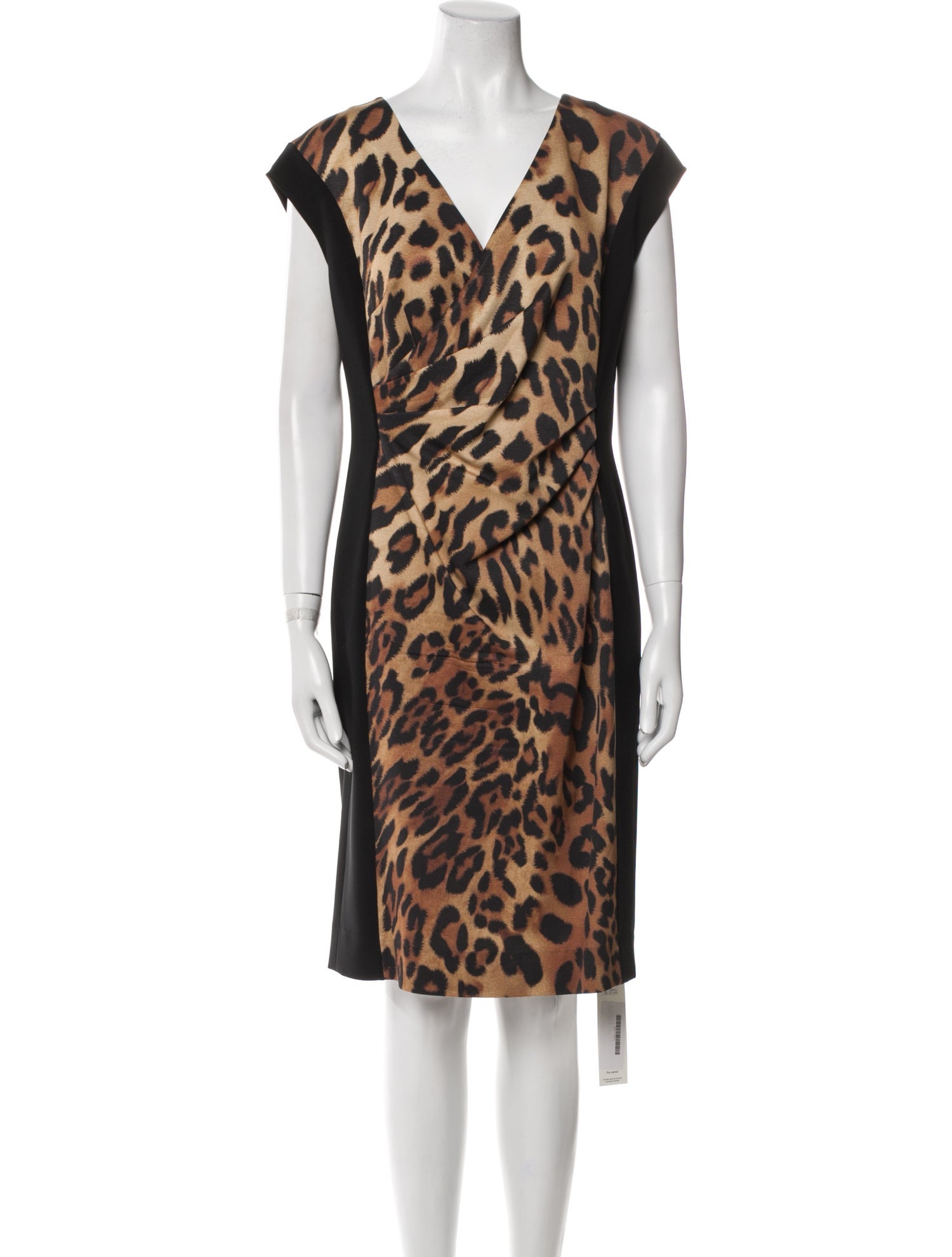 Escada Animal Print Knee-Length Dress