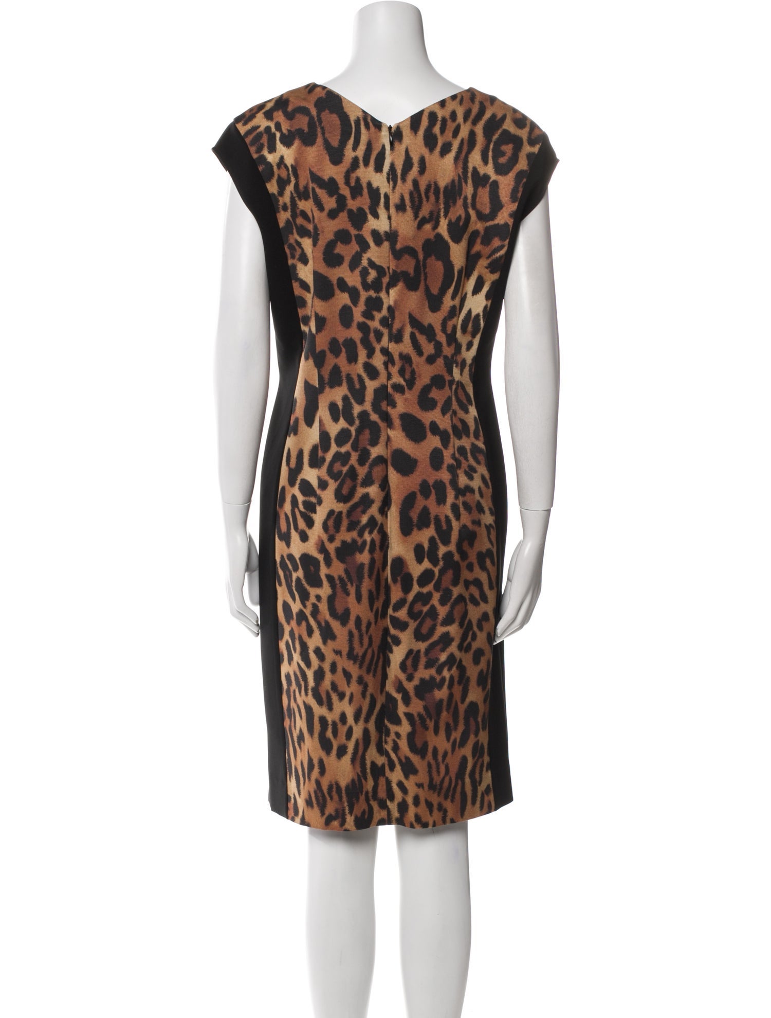 Escada Animal Print Knee-Length Dress