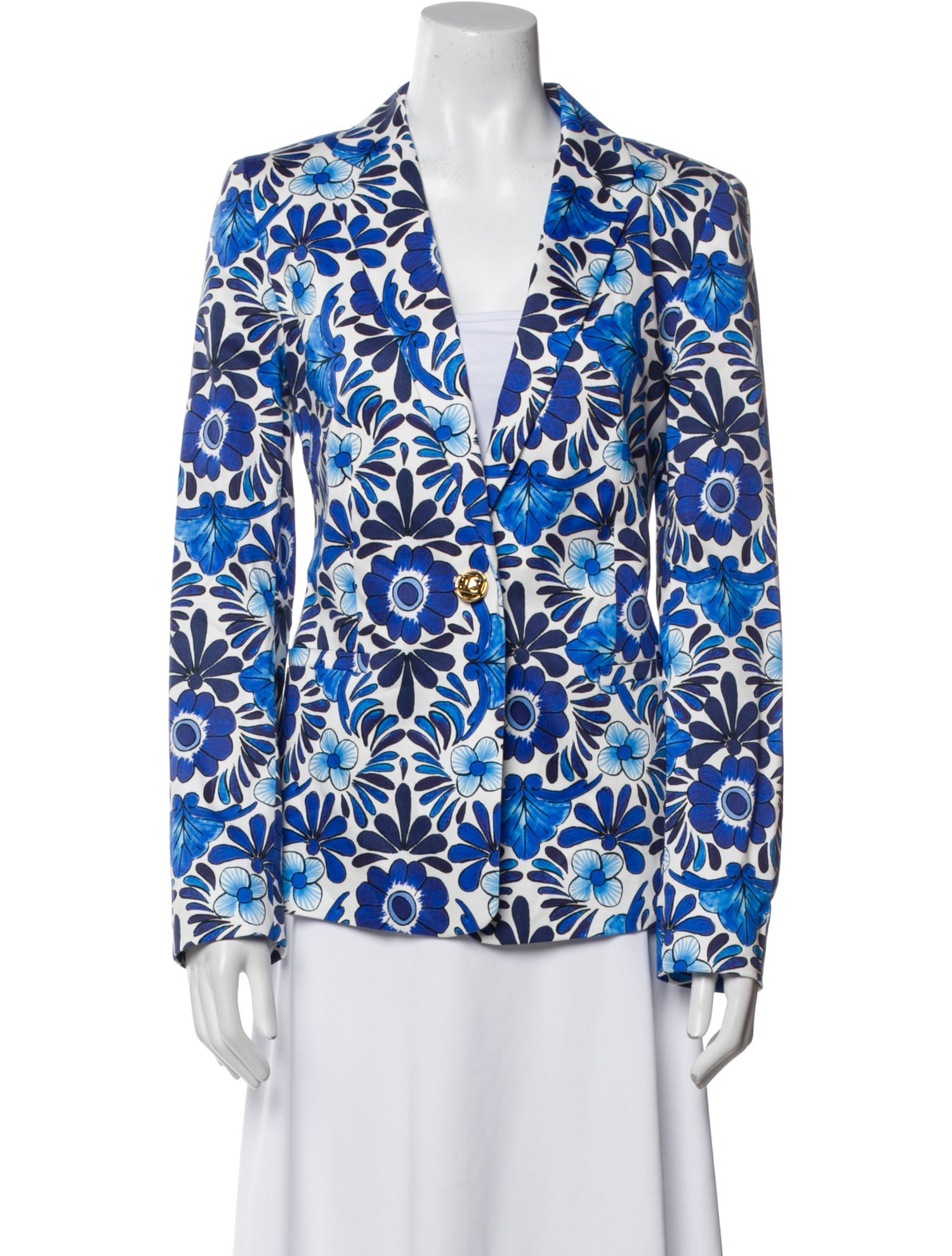 Escada Floral Print Blazer