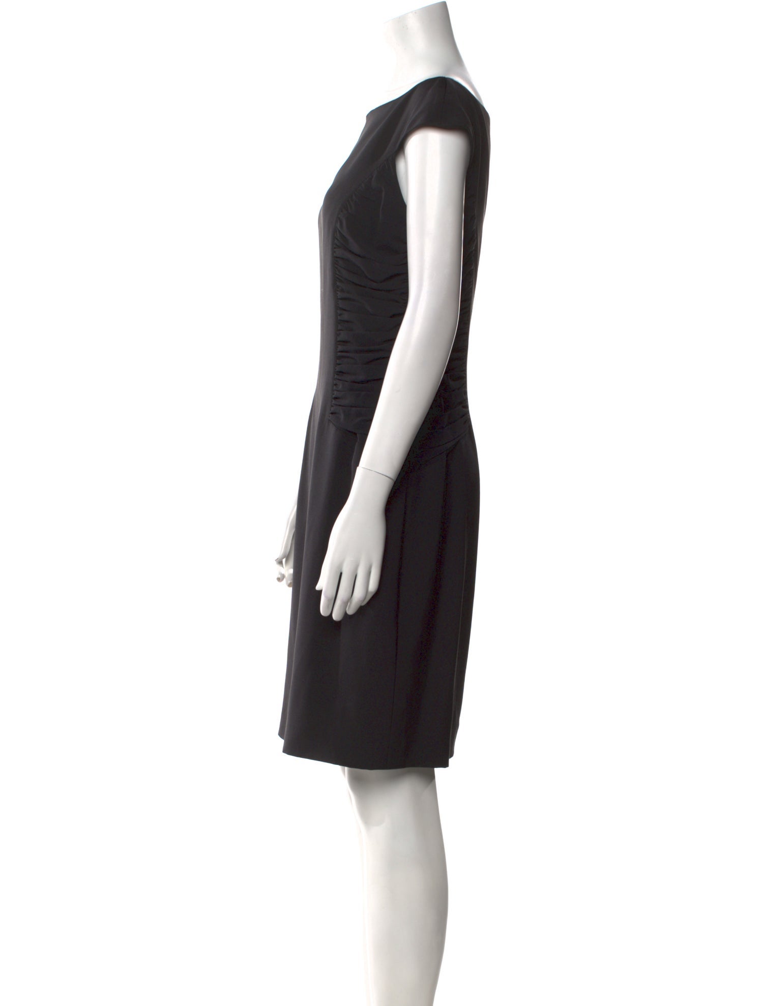 Escada Bateau Neckline Knee-Length Dress