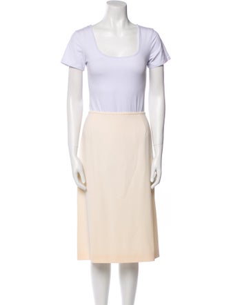 Escada Wool Mesh Accents Skirt Suit