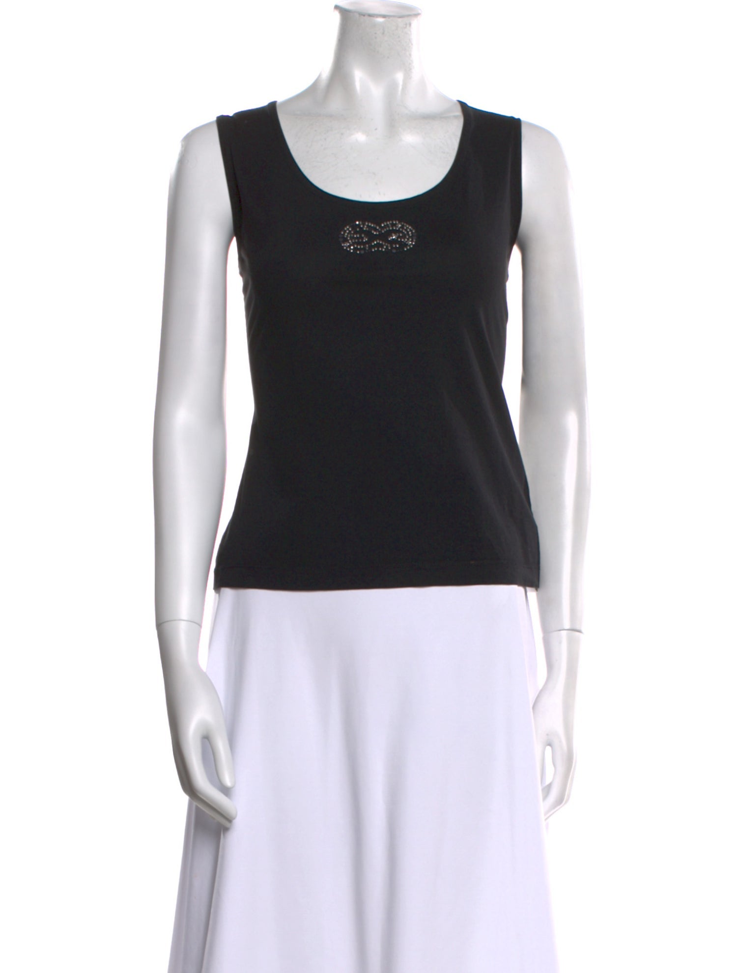 Escada Scoop Neck Sleeveless Top