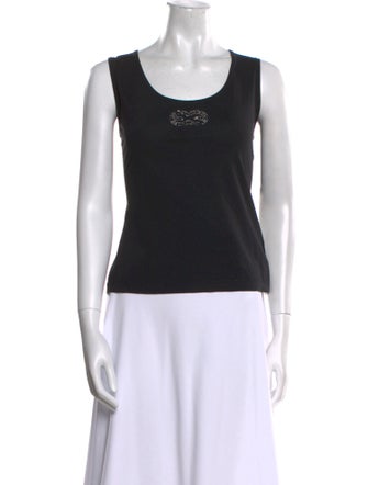 Escada Scoop Neck Sleeveless Top