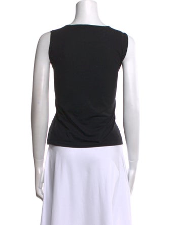 Escada Scoop Neck Sleeveless Top