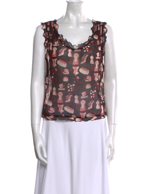 Escada Silk Printed Blouse