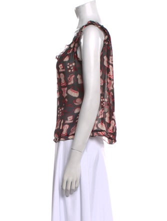 Escada Silk Printed Blouse