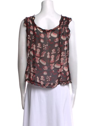 Escada Silk Printed Blouse
