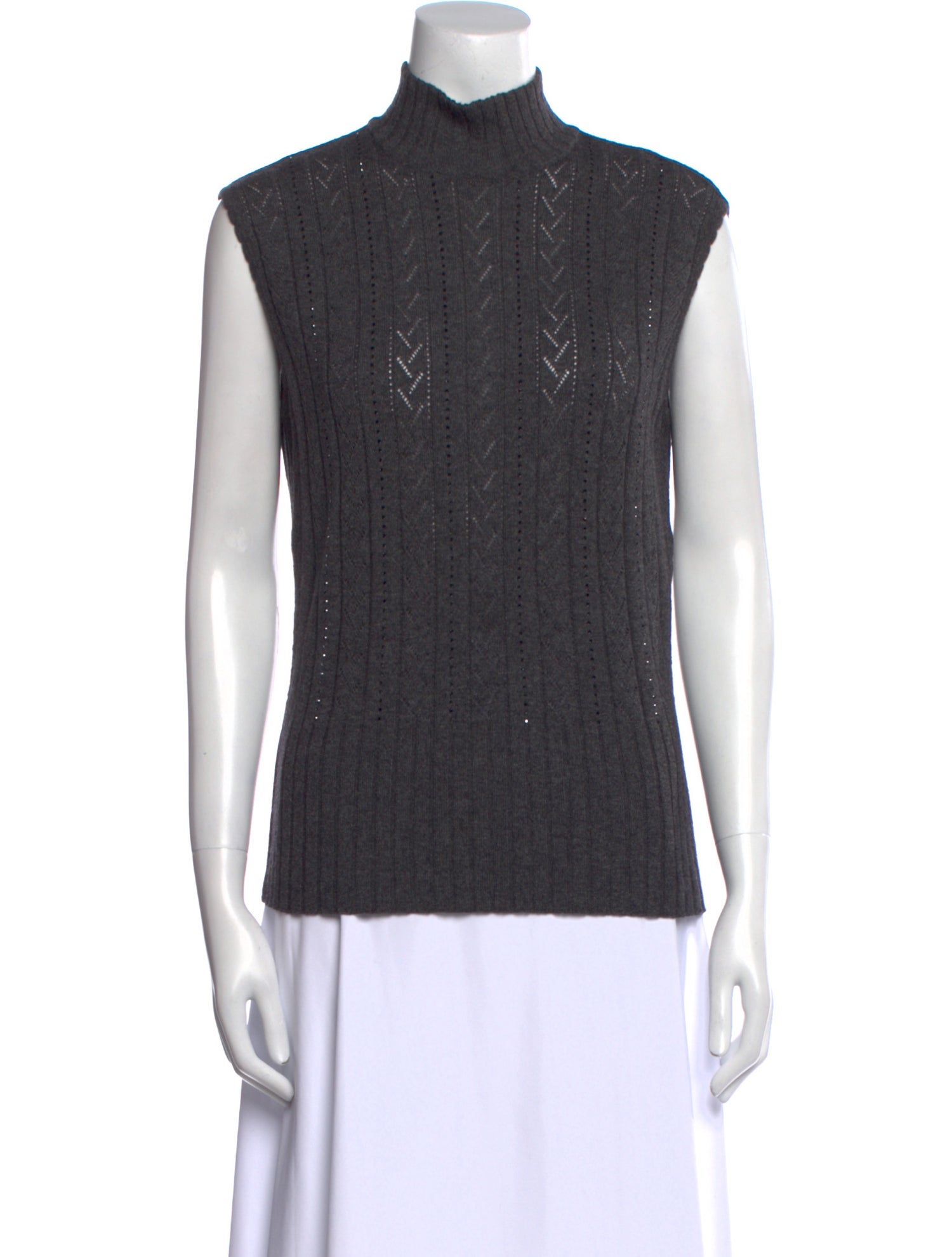 Escada Turtleneck Sleeveless Top