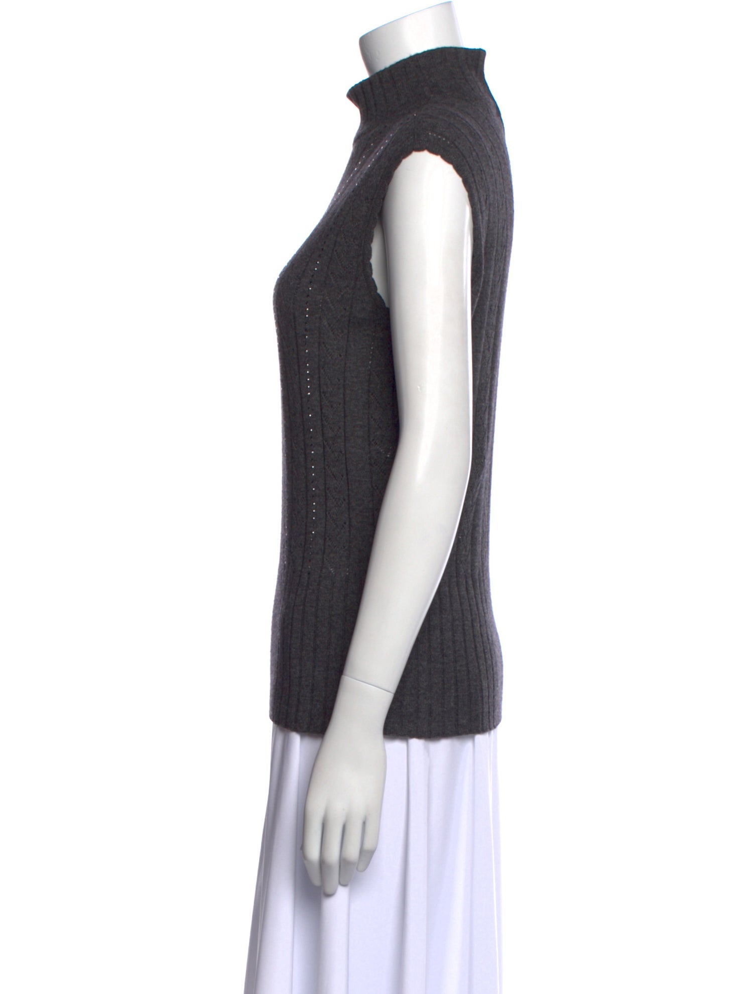 Escada Turtleneck Sleeveless Top