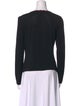 Escada V-Neck Long Sleeve Crop Top