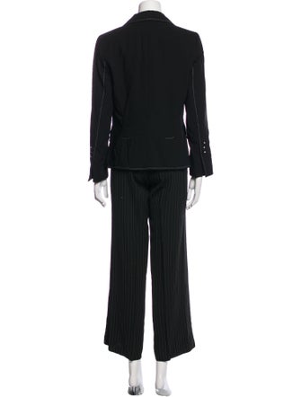 Escada Wool Striped Pantsuit