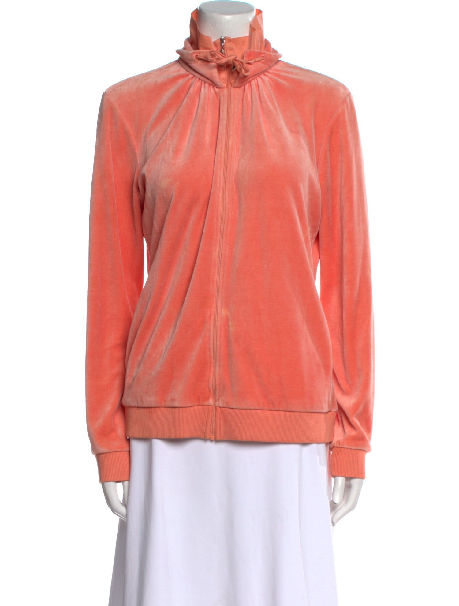 Escada Mock Neck Long Sleeve Sweatshirt