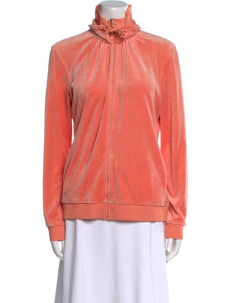Escada Mock Neck Long Sleeve Sweatshirt