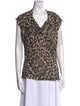 Escada Silk Animal Print Top