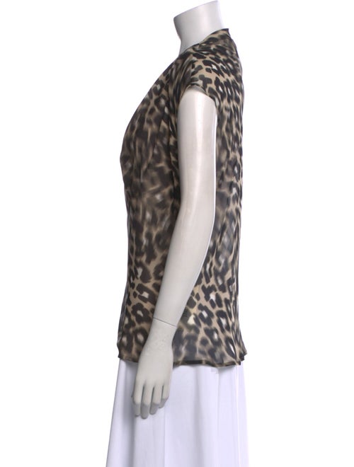 Escada Silk Animal Print Top