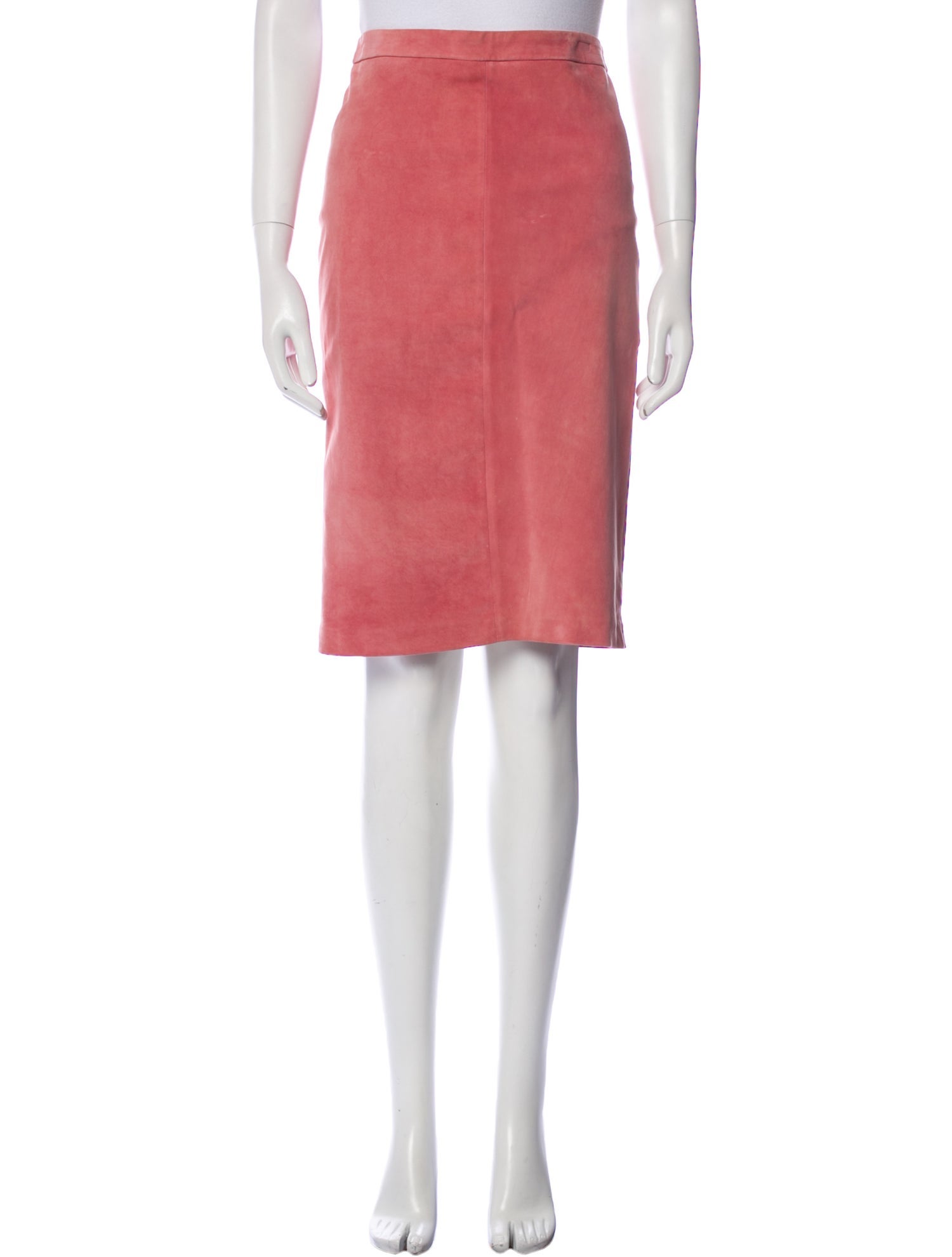 Escada Leather Knee-Length Skirt
