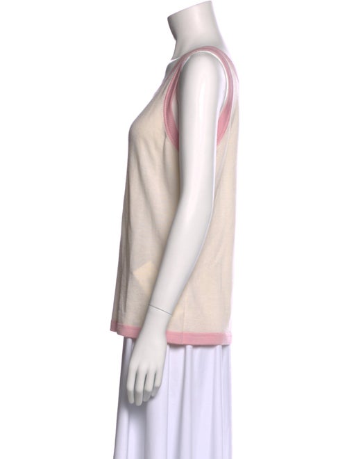 Escada Cashmere Colorblock Pattern Top