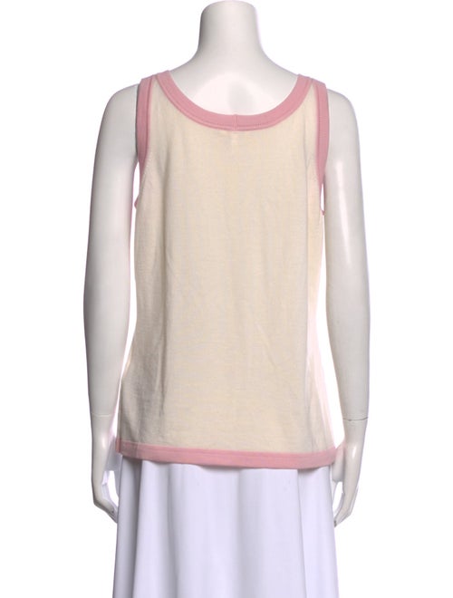 Escada Cashmere Colorblock Pattern Top