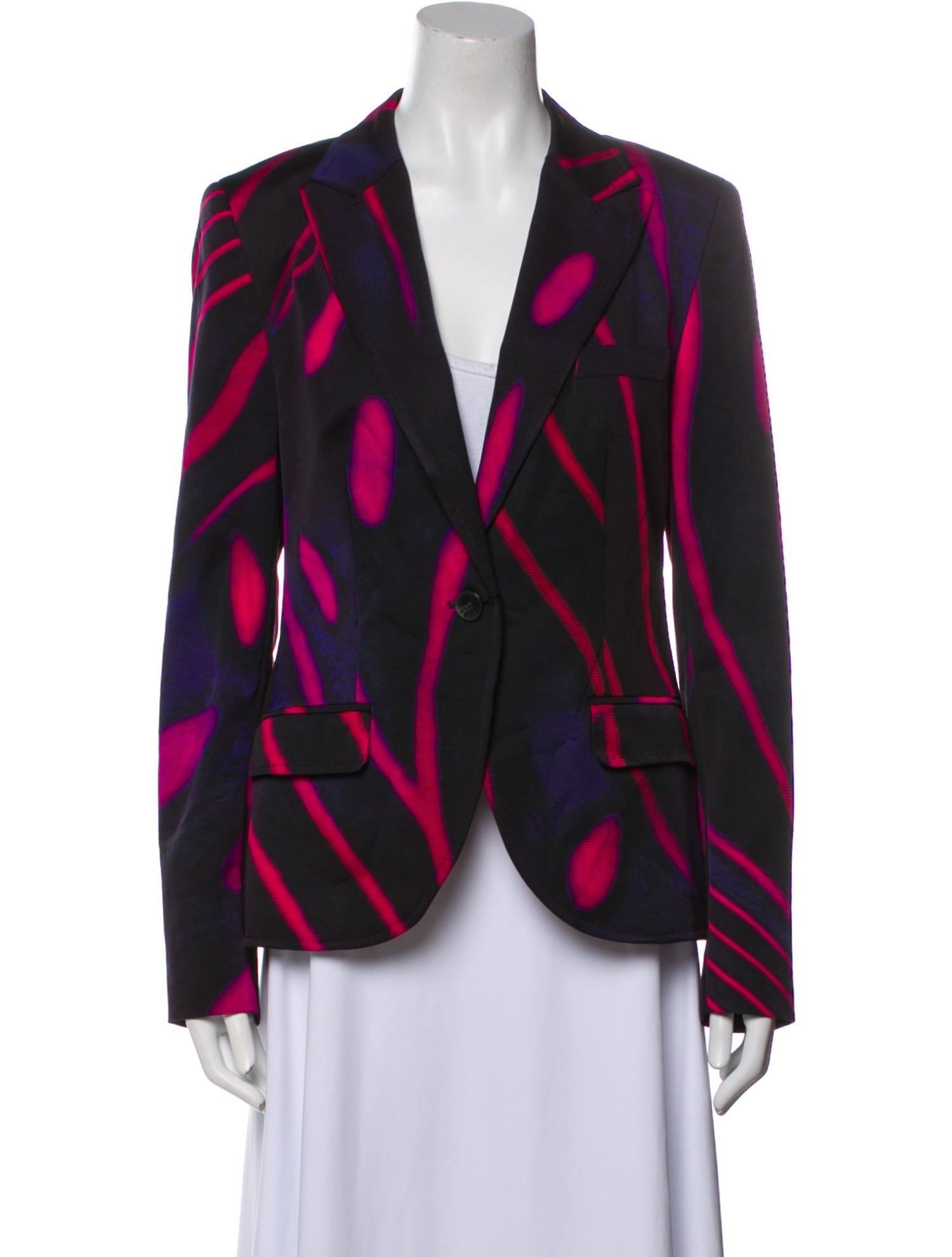 Escada Plaid Print Blazer w/ Tags
