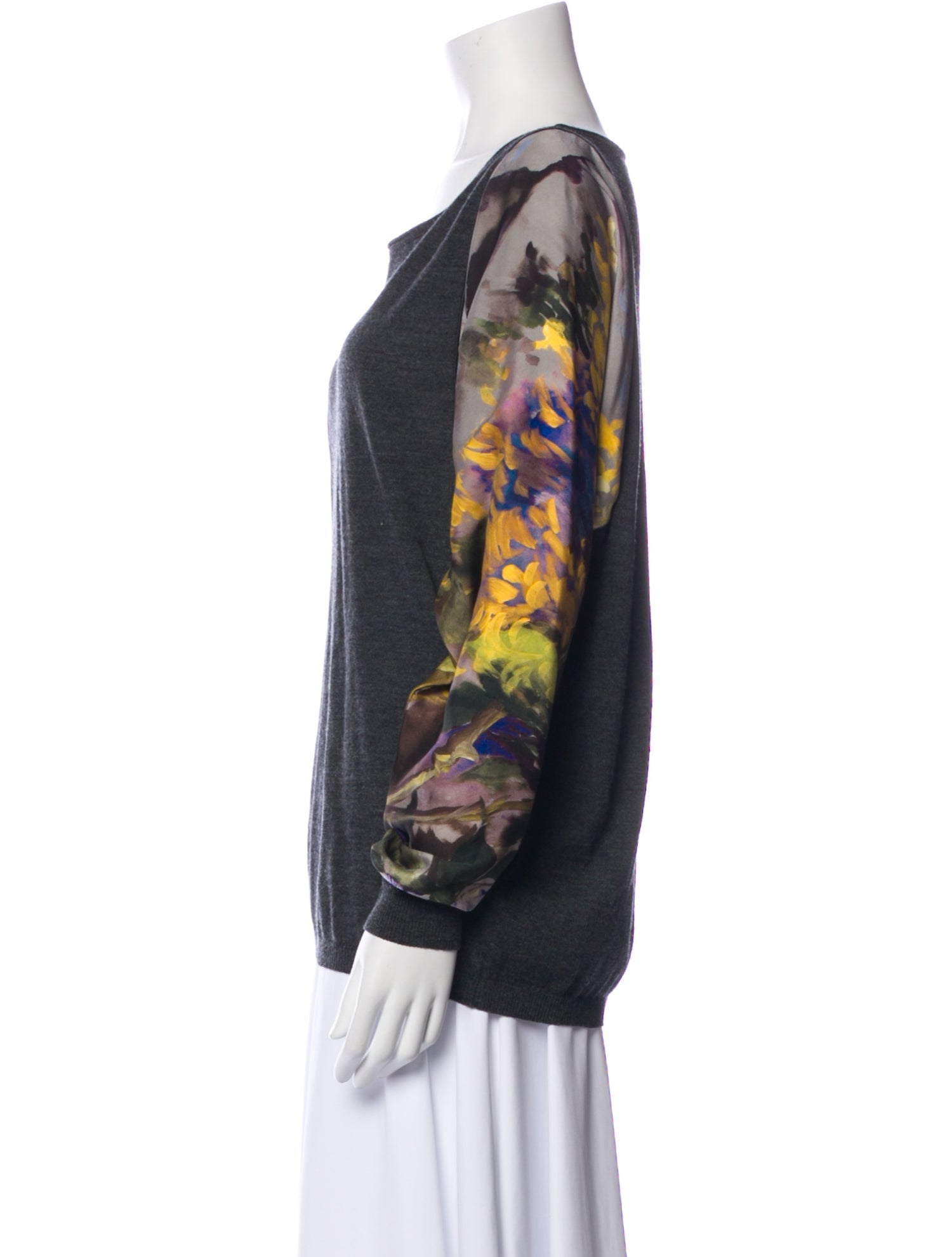 Escada Virgin Wool Printed Sweatshirt w/ Tags