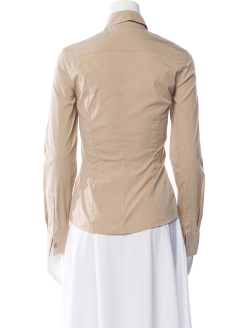 Escada Long Sleeve Button-Up Top