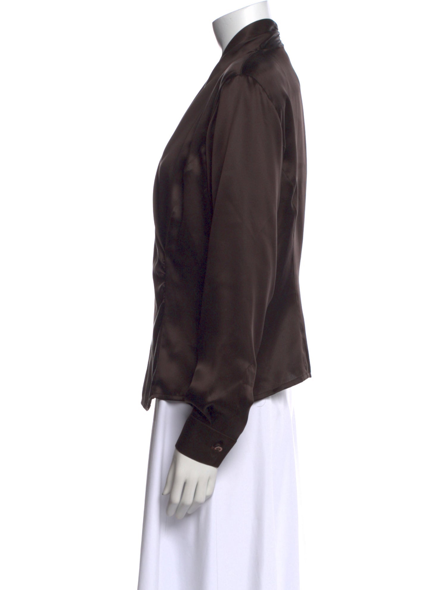 Escada Silk V-Neck Blouse