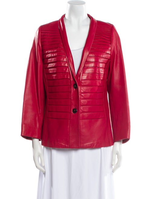 Escada Lamb Leather Blazer