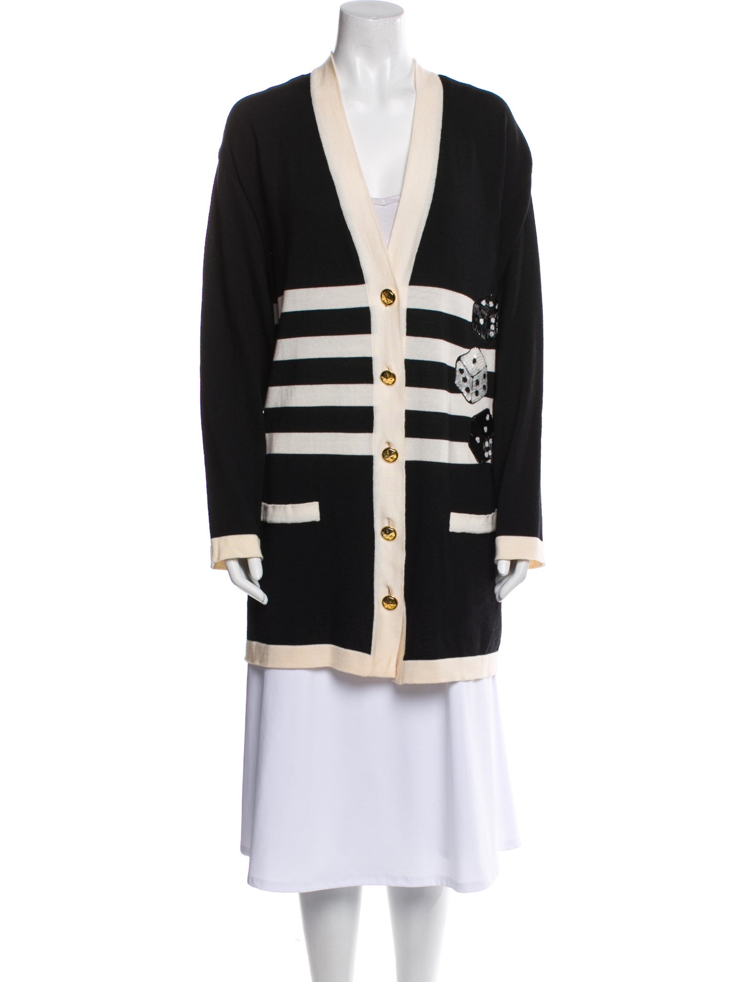 Escada Wool Striped Jacket w/ Tags