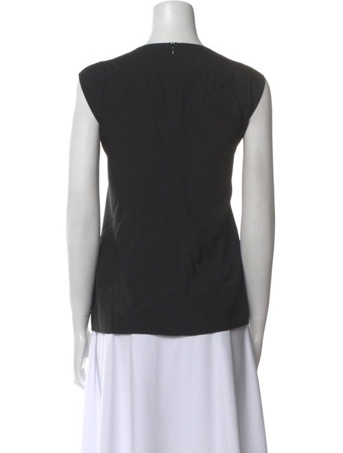 Escada Silk Bateau Neckline Top