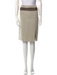 Escada Grosgrain Trim Knee-Length Skirt