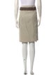 Escada Grosgrain Trim Knee-Length Skirt